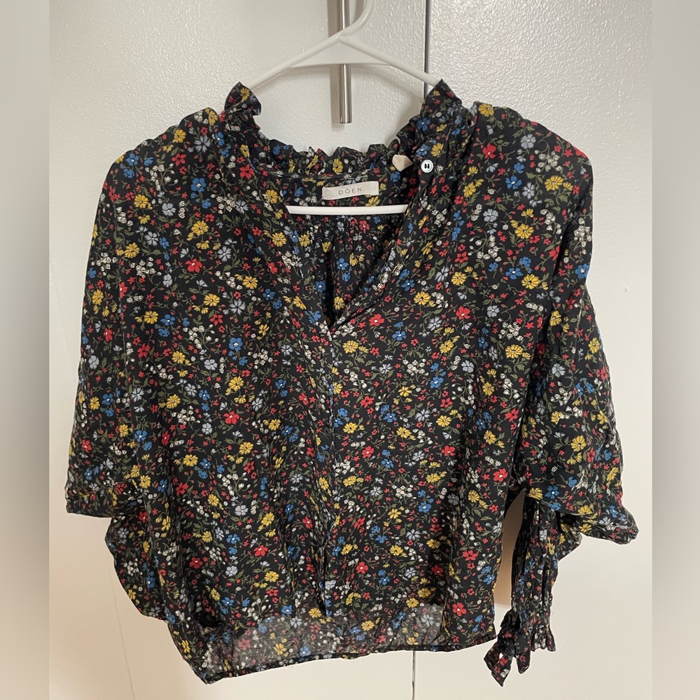 Colorful Floral Blouse from Doen